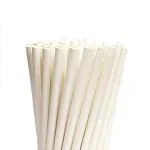 Disposable Paper Straw (150 Straws - 6mm White Color) | Durable eco-Friendly Straws | Drinking Straws for Office, Party, or Birthday | Best Straws for Juice and Cold Drinks