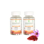 BODYCULP L-GLUTATHIONE CAPSULE helps reducing the pigmentation and provide brighten skin With Vitamin C & E for Immune Support, Healthy Radiant Skin, Antioxidant Support, Grape Seed Extract, Biotin & Alpha Lipoic Acid - 60 Veg Capsules Pack of 2