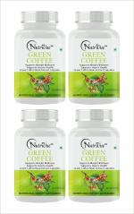 NUTROCOPIA Green Coffee beans Extracts Capsules Boosts Metabolism For Weight Loss Formula pack of 4 bottles of 60 capsules(240 No.)