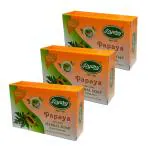 Queue Pyary Papaya Handmade Herbal Soap pack of 3