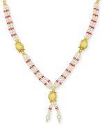 Bhakti Lehar Gold God Idol Murti And Loved One Moti Garland 16 Inch