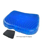 DeoDap Cushion Seat Flex Pillow, Gel Orthopedic Seat Cushion Pad for Car, Office Chair, Wheelchair or Home (Egg Sitter)