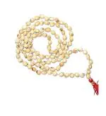 Pmw - Rare White Gunja Mala For Lakshmi Mahakali Saraswati Pooja -White Chirmi - Gunja Ratti Seed.