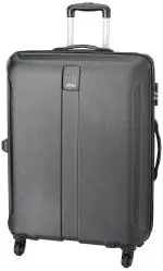 Safari Thorium Sharp Antiscratch 77 cms Large Check-in Polycarbonate (PC) Hard Sided 4 Wheels 360 Degree Wheeling System Suitcase, Black