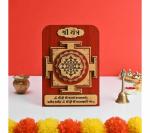 Future Works Shree Yantra for Business Growth and Vyapar Vridhi Yantra 3D Tabletop Design Used for Shop Office and Home shri Yantra Brings Good Luck Unique Gift Items (Wooden Multicolor)