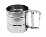 SYGA Baking Stainless Steel Shaker Sieve Cup Manual Flour Sifter with Measuring Scale Mark