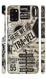 YAPZONE | Designer Back Case Cover for Samsung Galaxy A31 | Here We Go Travel |