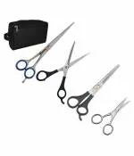 Dkuy Hair Cut Barber Kit Moustache Scissors with Bag