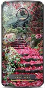 instyler Motorola Moto Z2 Play Matte Vinyl Nature Printed Mobile Skin Sticker with Scratch Resistant Lamination