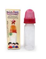 JUB Smarty Polypropylene Feeding Bottle 125 ml. LSR Anti-Colic & Air Valve Nipple-Pack of 2|