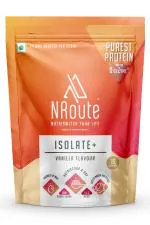 NRoute Isolate+ Vanilla Whey Protein Powder 454 g (24 g of Protein per 30 g Serve)