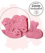 Cocoon Organics Handcrafted soft and warm winter socks for babies - Apricot