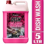 Fivanta Dishwash Liquid 5 Liter Pink High Foam, Plant-Based, Kills 99.9% Germs, Safe for Sensitive Skin