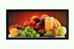 BM TRADERS Multicolour Standard Unframed Sparkle Print Fruit Basket Sticker Wall Poster (20 x 40 inch)