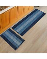 Status Contract Floor Mat (Blue, Nylon, Runner 55 x 140cm & Doormat 38 x 58cm)