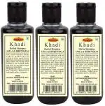 Khadi Herbal Amla & Bhringraj Shampoo, Herbal Shampoo, Khadi Shampoo, anti-Dandruff Shampoo for Dry Hair 630ml (Pack of 3)