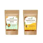 Teaorigin Kashmiri Saffron Kahwa And Turmeric Spiced Herbal Tea Combo - 200 g (Pack of 2)