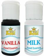 Mr.Kool Food Essence Vanilla, Milk Flavors 20ml Each Combo Pack Of 2