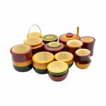 pujaNpujari Channapatna Wooden Kitchen Cooking Set Modern and Traditional Style Toy Combo Set for Kids