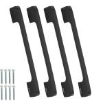 Allied Stainless Steel Cabinet Handle No. 909 6 inch Black Cabinet Handle (Pack Of 4)