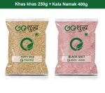 Goshudh Kala Namak 400g & Khas Khas 250gm Combo Pack 650g