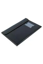 Tulman Black PU Leather A4 Size Multipurpose File Folder Document Certificate Holder