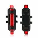 KATHIYAWADI Bicycle USB Rechargeable 5 LED Tail Light | Waterproof LED Tail Light | Portable & Rechargeable Cycle Back Light | Size: Universal