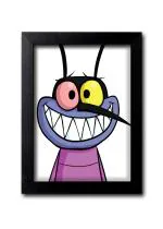 Blue Nexus Oggy and The Cockroaches Wall Poster with Wall Frame Room Art Painting Collection A4 size 10x13