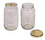 Pure Source India Clear Glass Cookie Jars 1 Litres