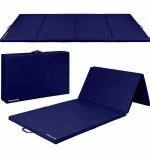 Ellenshire Yoga Gym Yoga Mat 72 x 24x 12mm Foldable Unisex Yoga Mat 12 mm thick mat(Blue)