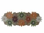 Trunkin' Multi-Color Glass Beaded Table Runner - 88.9 x 33.02 cm