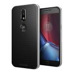 KAPAVER Moto G4 or G4 Plus Black Thermoplastic Polyurethane Shock Absorbent Back Cover 18.0 x 2.0 x 7 cm