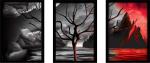Surmul Multicolor Plastic Medium The Cloud Tree Wall Frame Art Paintings For Living Adhesive Sticker