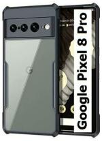 XOVO Back Cover for Google Pixel 8 Pro (Transparent, Dual Protection, Pack of 1)