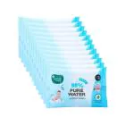 Mother Sparsh Cotton Scented Water Plant Fabric Biodegradable Wipe 15 Pcs (Pack Of 12)