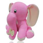 The Modern Trend Polyester, Fabric Pink Elephant Soft Toys - 2 Years