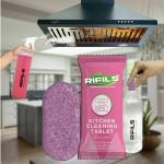 Rifils, Kitchen Cleaner, 2 Tablet makes 1 litre liquid, 2 PC Cleaning Tablets, Eco-friendly cleaner, Degreaser, Oil Cleaner, suitable for Chimney, Gas Stove, Tiles, oven Cleaner, Exhaust Fan