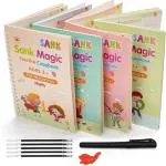 KUNDAN DISTRIBUTORS Sank Magic Practice Copybook, (4 BOOK + 10 REFILL+ 2 Pen +2 Grip)