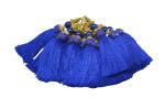 Craftlove Royal Blue Silk Fancy Silk Thread Bead Latkan Tassel (Pack Of 12)