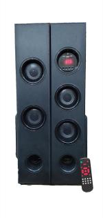 Mintronics Do-Zat Hi-Fi Multimedia Home Dj Double Tower 24 Inch Height With 5.25 Subwoofer Bluetooth, Black