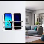 DEVRSHREE The Wall Phone Holder Compatible with virtually every smartphone iPhone, most Android phones, and gives your device a safe dock while charging