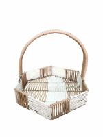 DATTU DEKOR Multipurpose Jute Basket Used for Handmade Storage Hamper Decoration Shelf Baskets for Gifting Hampers Packing Gifts Storing Fruits-Vegetables Basket, Hexagon Basket, Organiser, 16 Inch