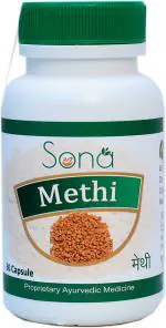 SONA HEALTHCARE Methi Pure Extract 500 mg Capsule- 60 capsules (Pack of 1)