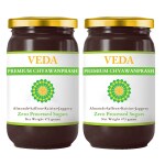 VEDA Ayurvedics Premium Chyawanprash - Jaggery Based Sugar Free Chyawanprash | 475 Gms X 2 | Pack of 2