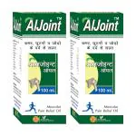 Ambic Aljoint Pain Relief Oil- 100ML I Ayurvedic Pain Relief Oil For Joint Pain, Muscular Pain, Rheumatoid Arthritis, Stiff Neck & Frozen Shoulders (Pack of 2)