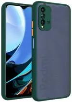 Hot Selling Back Cover for Redmi 9 Power Back Case Full Camera Protection Smoke Matte Finish Cover |Green | Camera Bump Protector | Pack of: 1