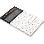 Deli E1589 - 12 Digit Modern Calculator, Desktop Calculator, White, Pack of 1