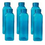 Kuber Industries Blue Plastic Water Bottles (Set Of 6)