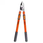 Sharpex Orange 2 Inch anvil lopper with steel blade and Bamboo handles pruning tool for garden