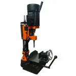 VOLTZ VZ-MK-750A 3.4 AMPS Cast Iron Benchtop Drill Press square hole saw for Woodworking Mortising Machine RPM-2800, Black/Orange (750W)